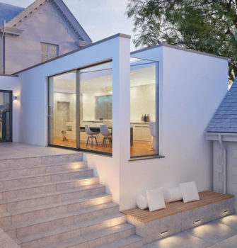 Eaves rooflight in house extension